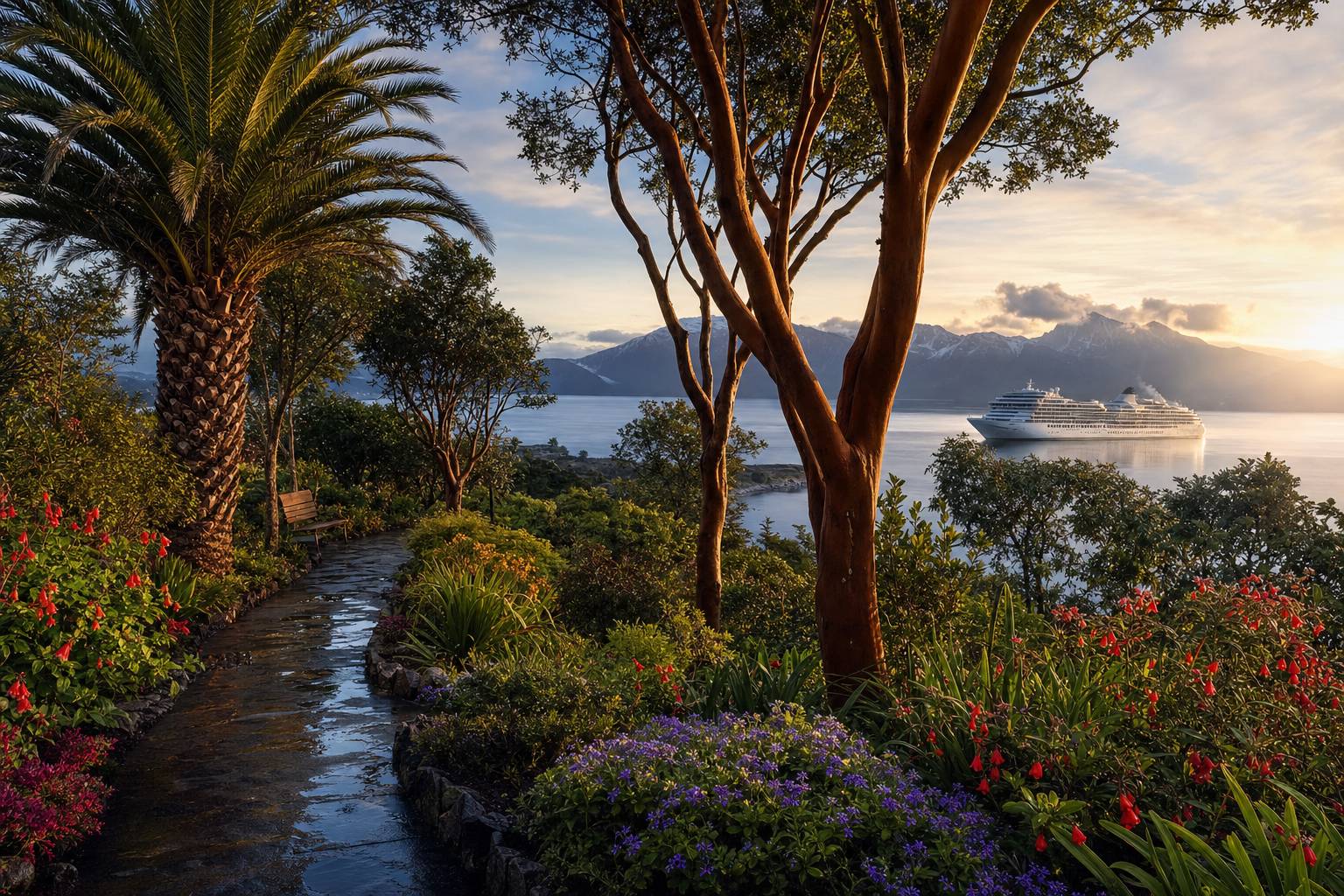 Jardines botánicos y naturaleza en escalas de crucero por Chile: plantas que no puedes perderte
